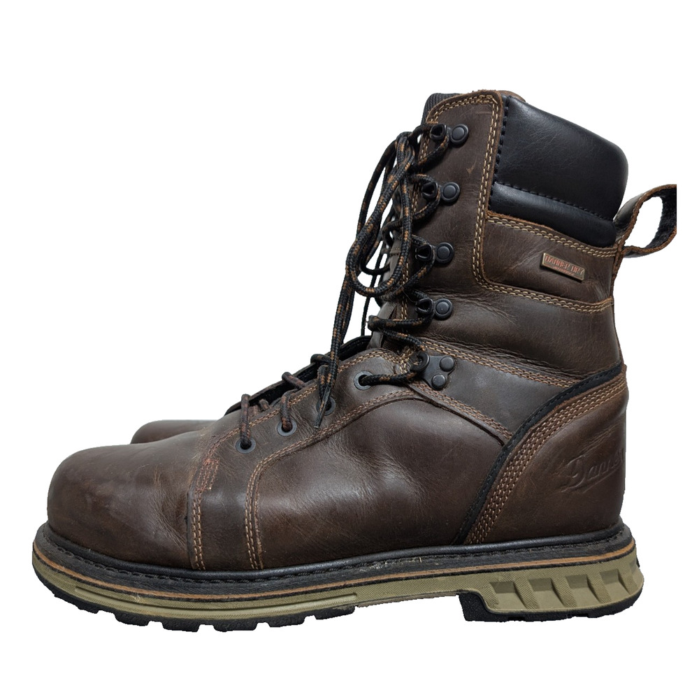 Danner Steel Yard 8" Boots Toe Leather Work Boots Utility Oil Slip Resistant DCS